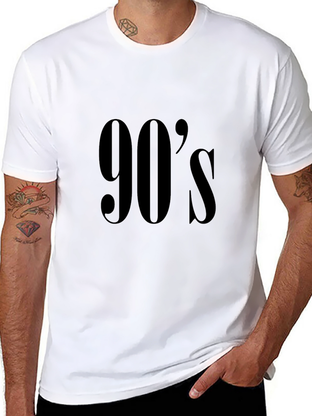 90s Throwback Black Graphic Tee