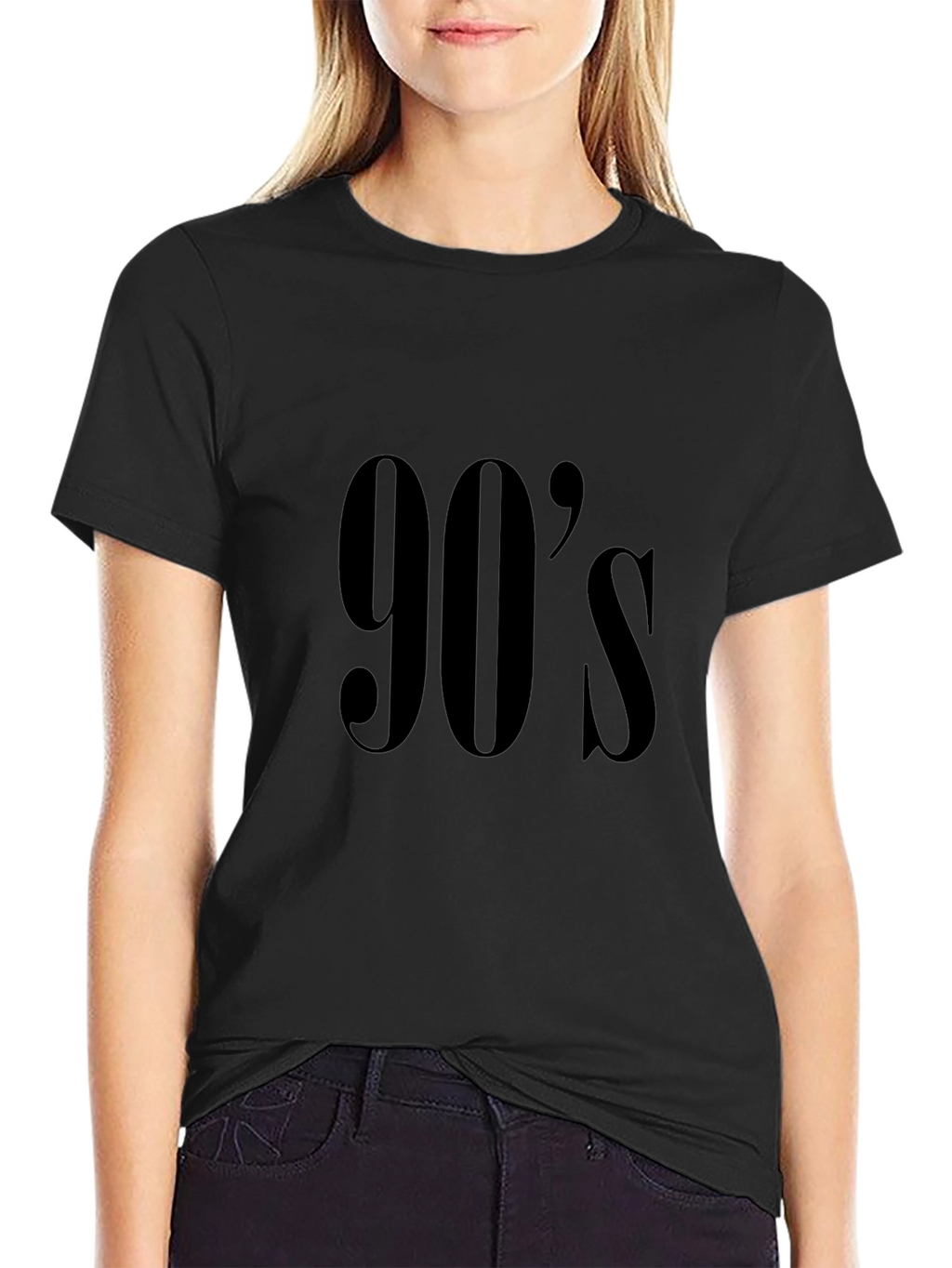 90s Throwback Black Graphic Tee