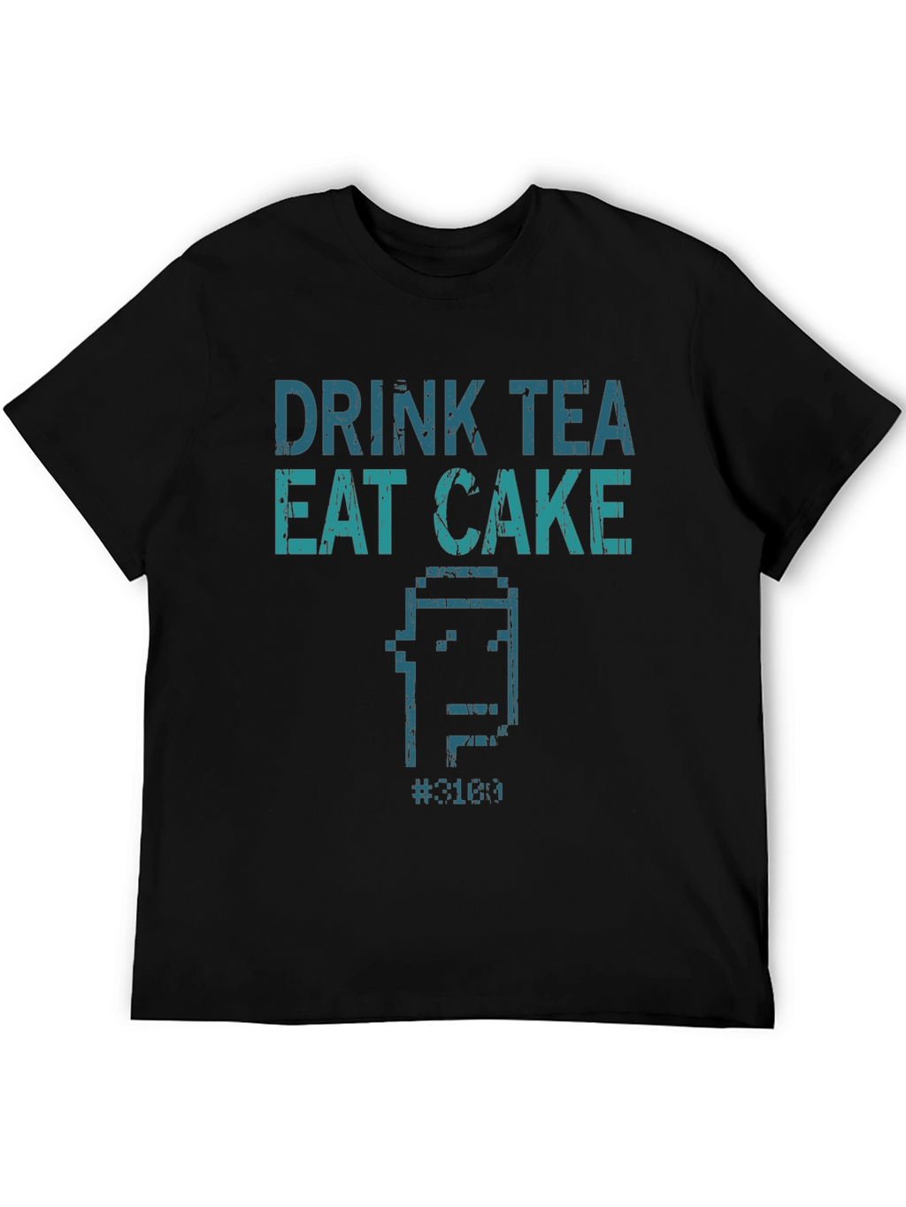 Drink Tea Eat Cake T-Shirt - Pixel Art