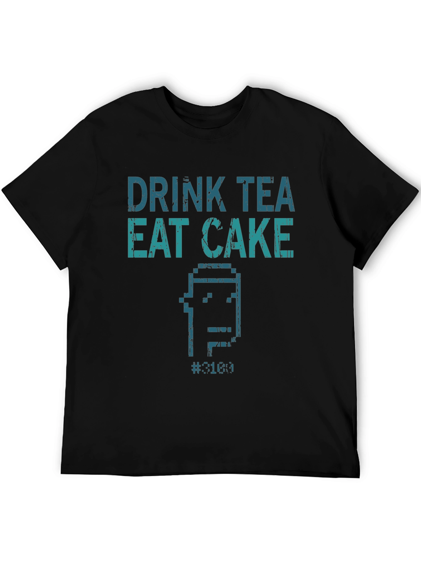 Drink Tea Eat Cake T-Shirt - Pixel Art