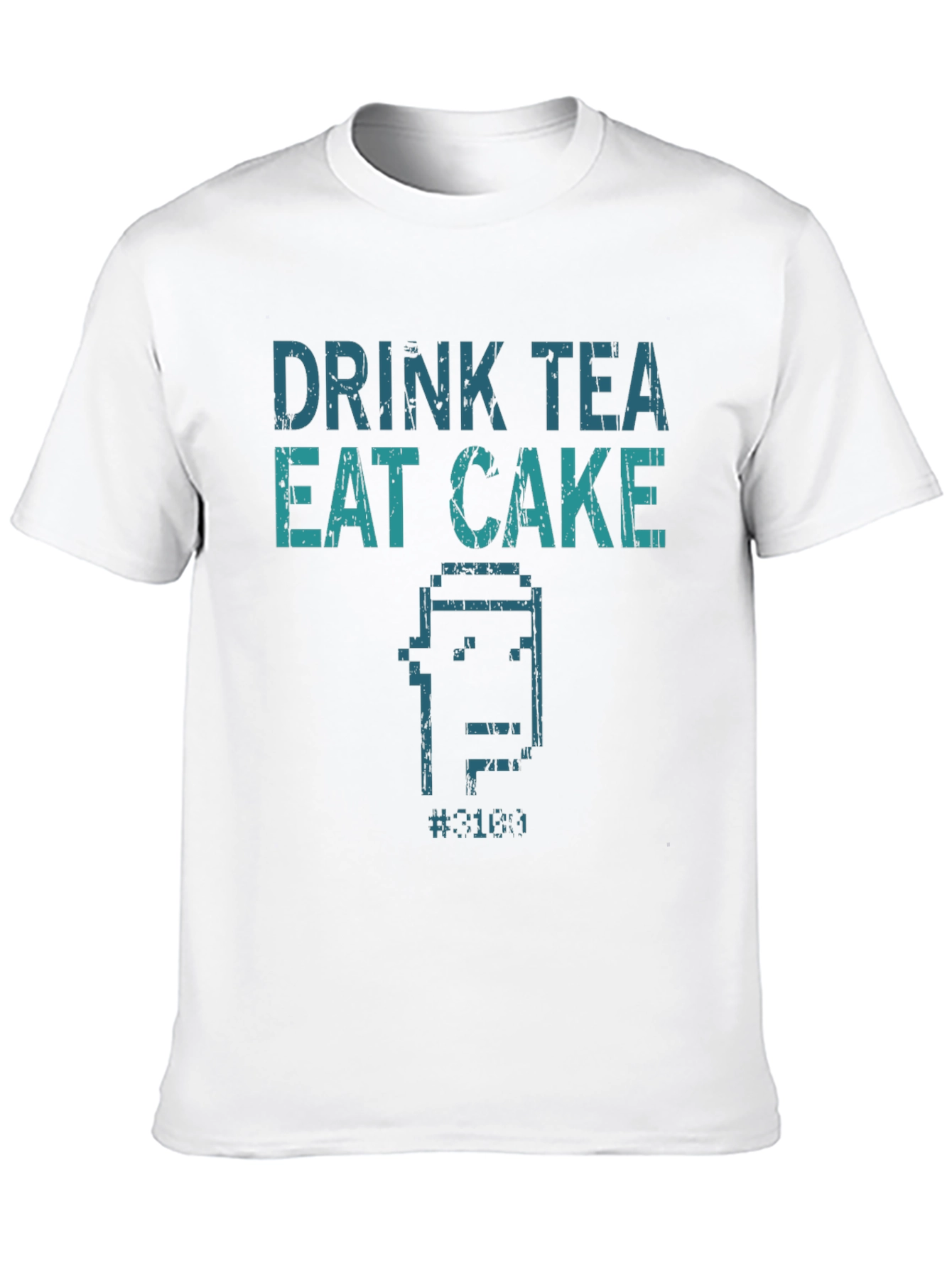 Drink Tea Eat Cake T-Shirt - Pixel Art