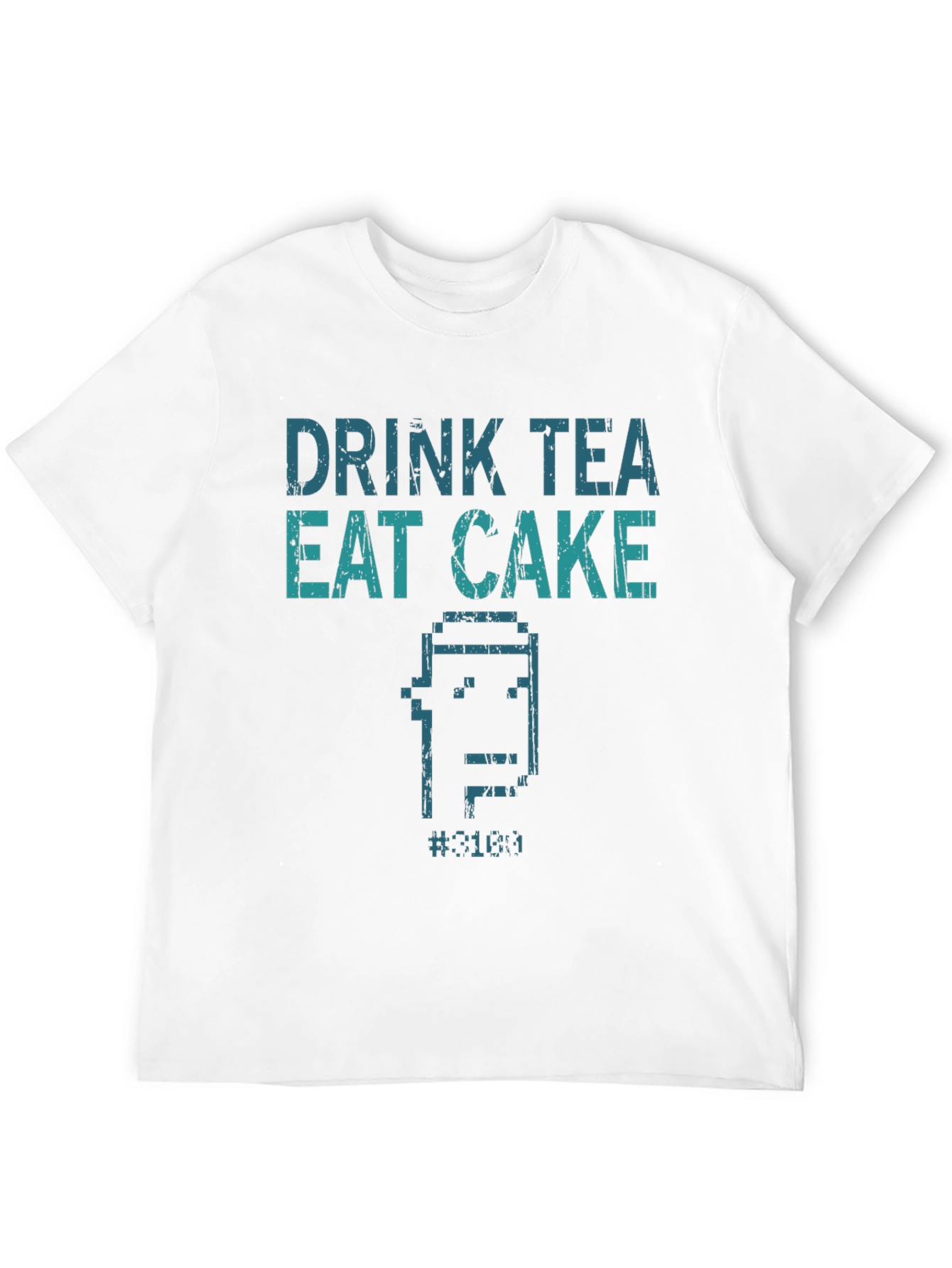 Drink Tea Eat Cake T-Shirt - Pixel Art