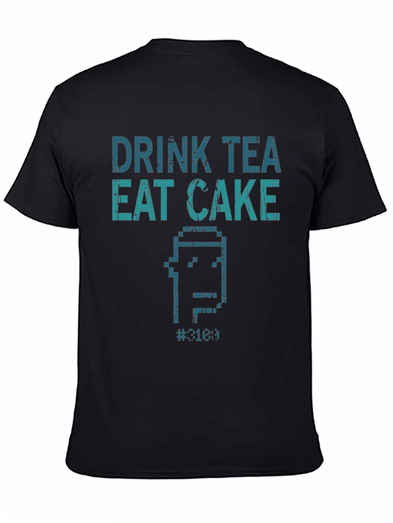 Drink Tea Eat Cake T-Shirt - Pixel Art