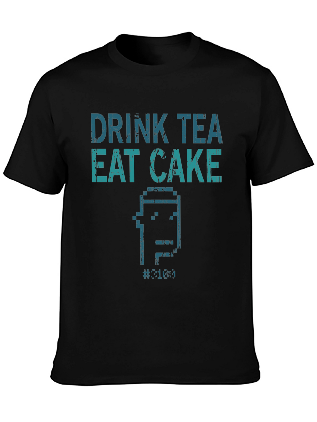 Drink Tea Eat Cake T-Shirt - Pixel Art