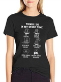 Sailing T-Shirt: Things I Do In My Spare Time