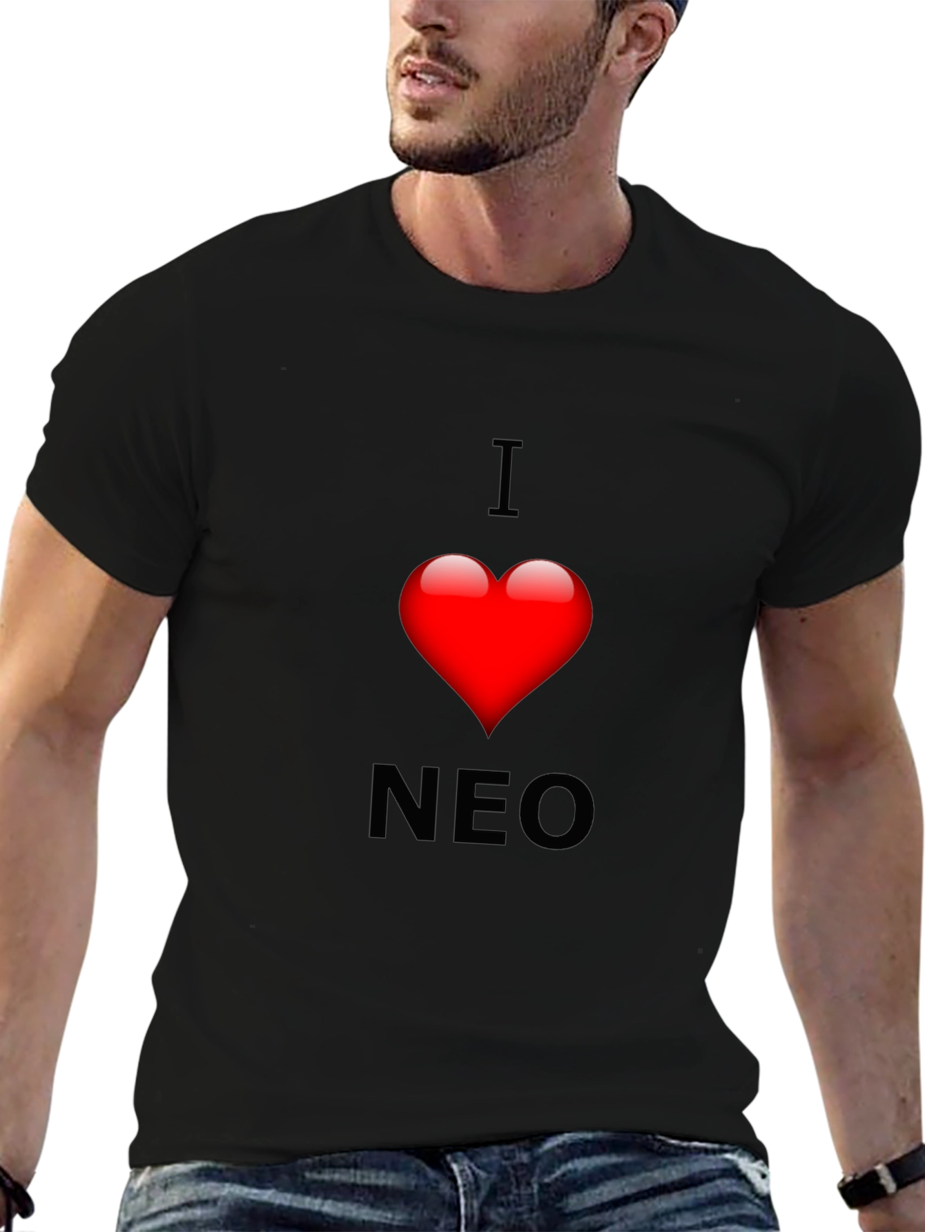 I Heart NEO Graphic Tee - Black Short Sleeve