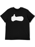 Thumbs Up Graphic Tee - Black Casual Shirt