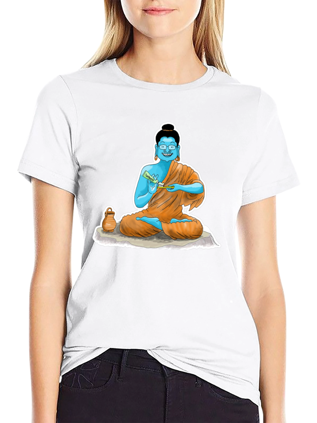 Cartoon Buddha T-Shirt