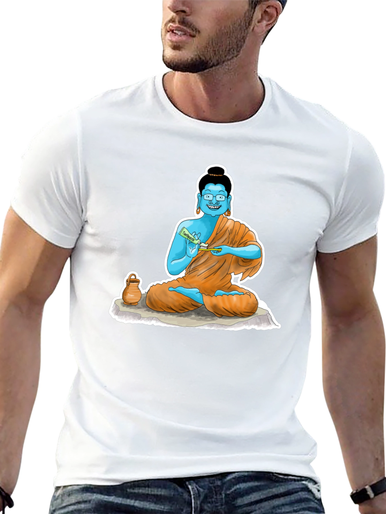 Cartoon Buddha T-Shirt
