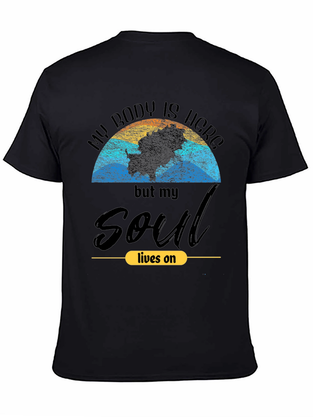 Soul Lives On Graphic Tee - Trendy Unisex T-Shirt