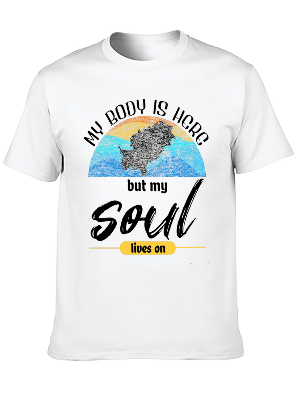 Soul Lives On Graphic Tee - Trendy Unisex T-Shirt