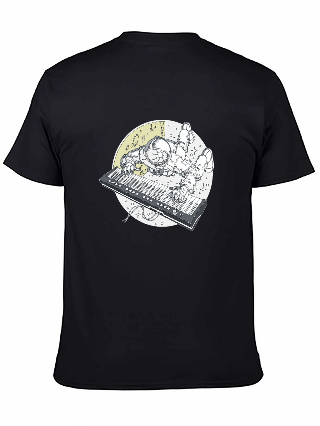 Astronaut Keyboard T-Shirt - Space Musician Tee