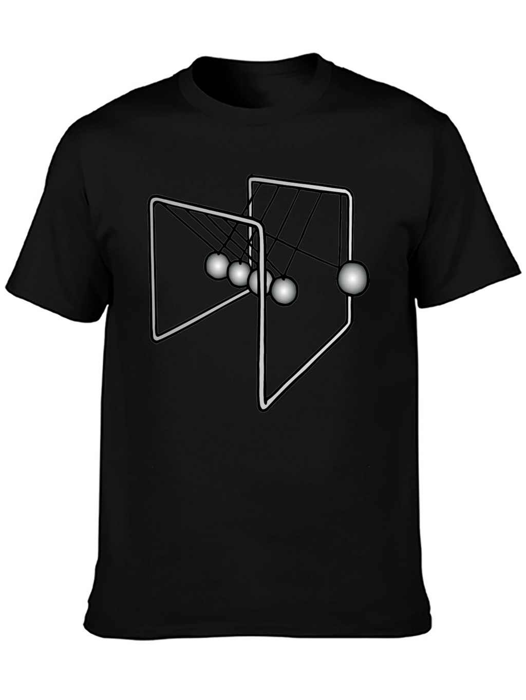Newtons Cradle T-Shirt - Kinetic Energy Science Tee