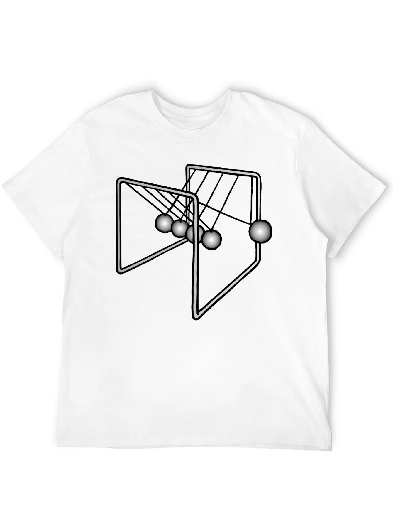 Newtons Cradle T-Shirt - Kinetic Energy Science Tee