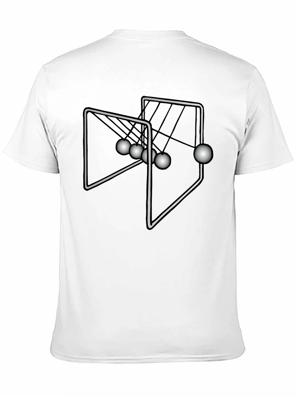 Newtons Cradle T-Shirt - Kinetic Energy Science Tee