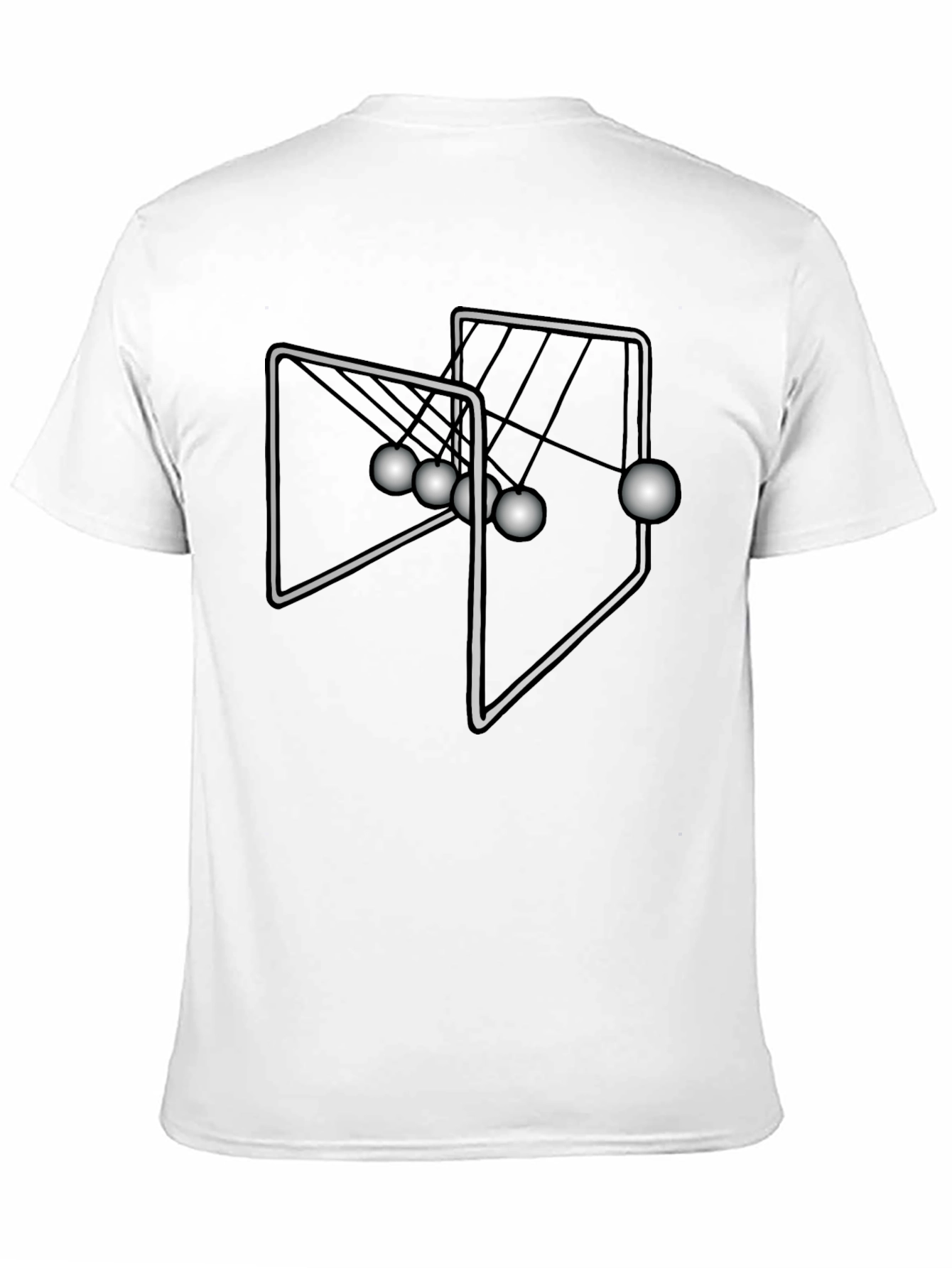 Newtons Cradle T-Shirt - Kinetic Energy Science Tee
