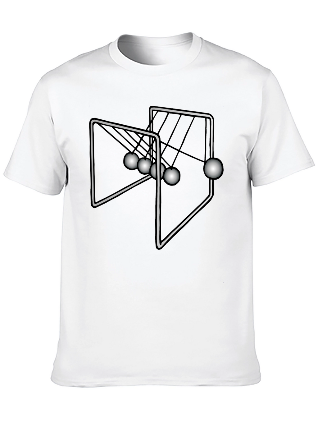 Newtons Cradle T-Shirt - Kinetic Energy Science Tee