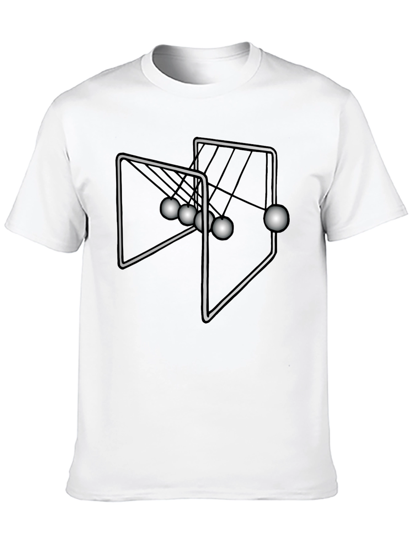 Newtons Cradle T-Shirt - Kinetic Energy Science Tee