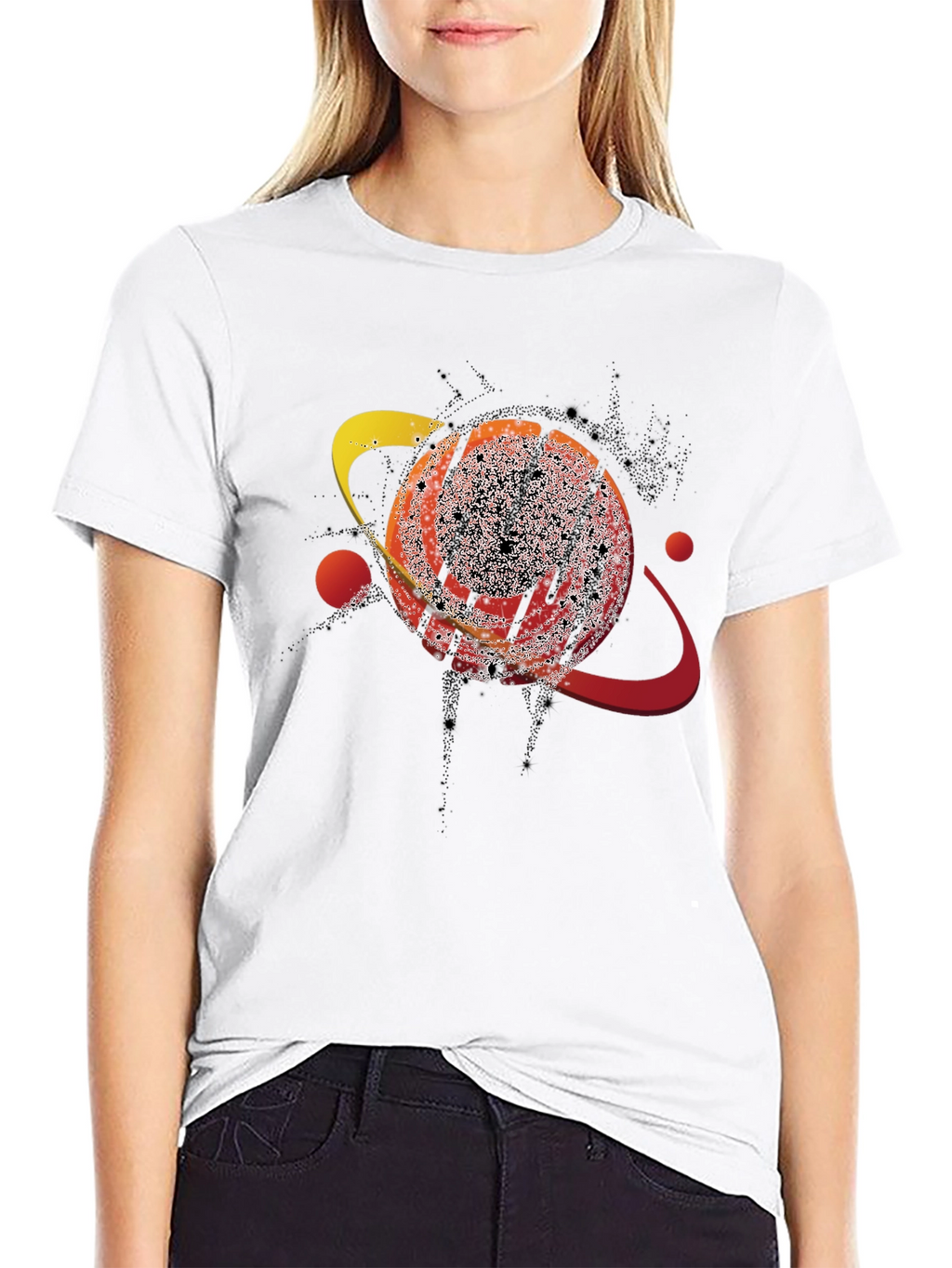 Cosmic Saturn Graphic T-Shirt