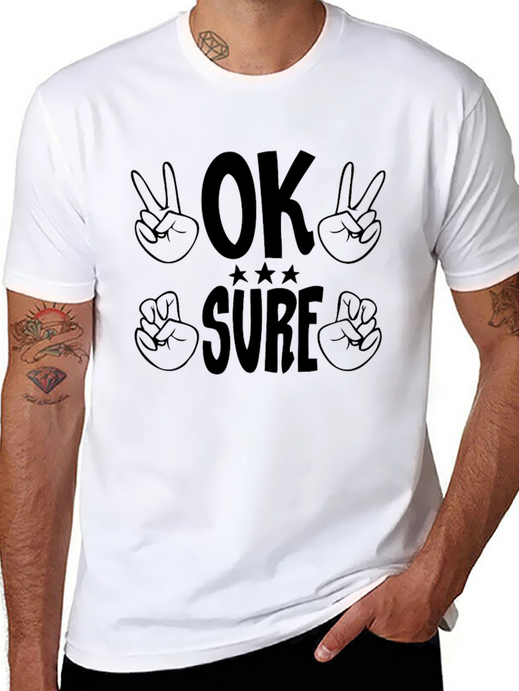 OK Sure Graphic Tee - Casual Comfort