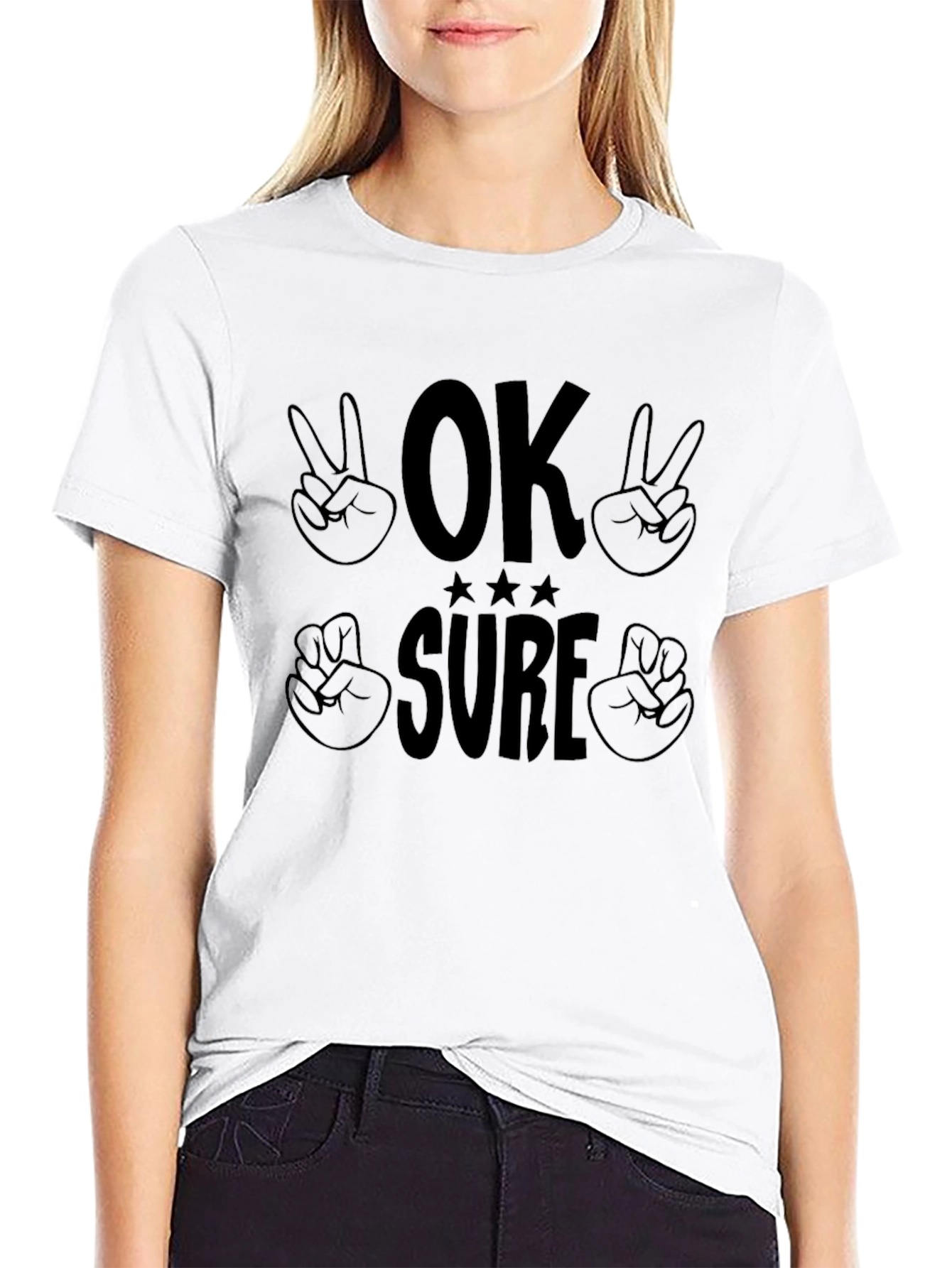 OK Sure Graphic Tee - Casual Comfort