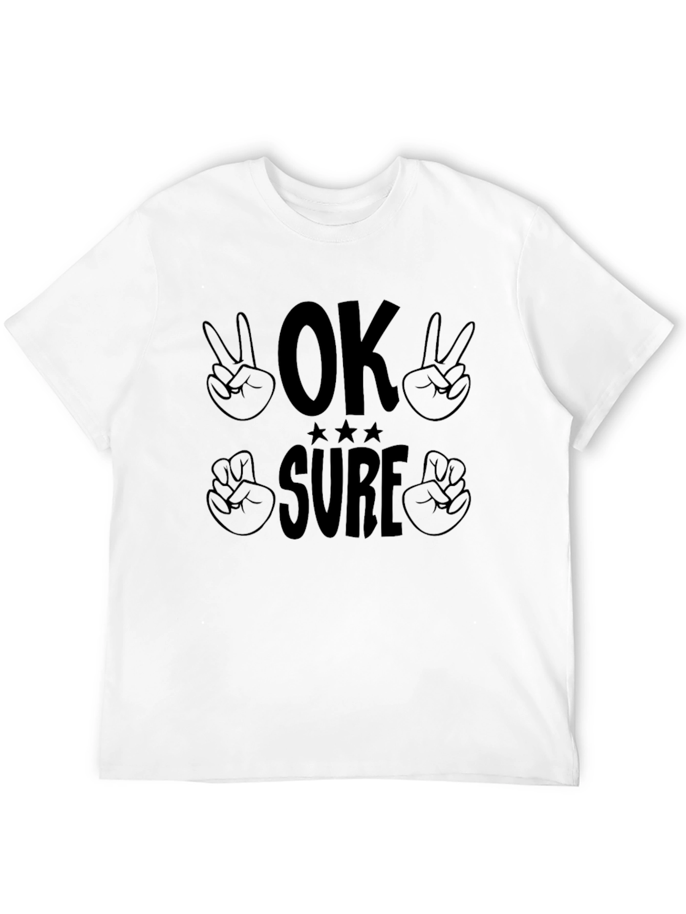 OK Sure Graphic Tee - Casual Comfort