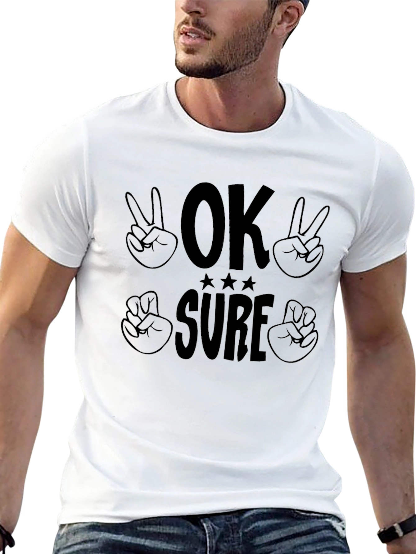 OK Sure Graphic Tee - Casual Comfort