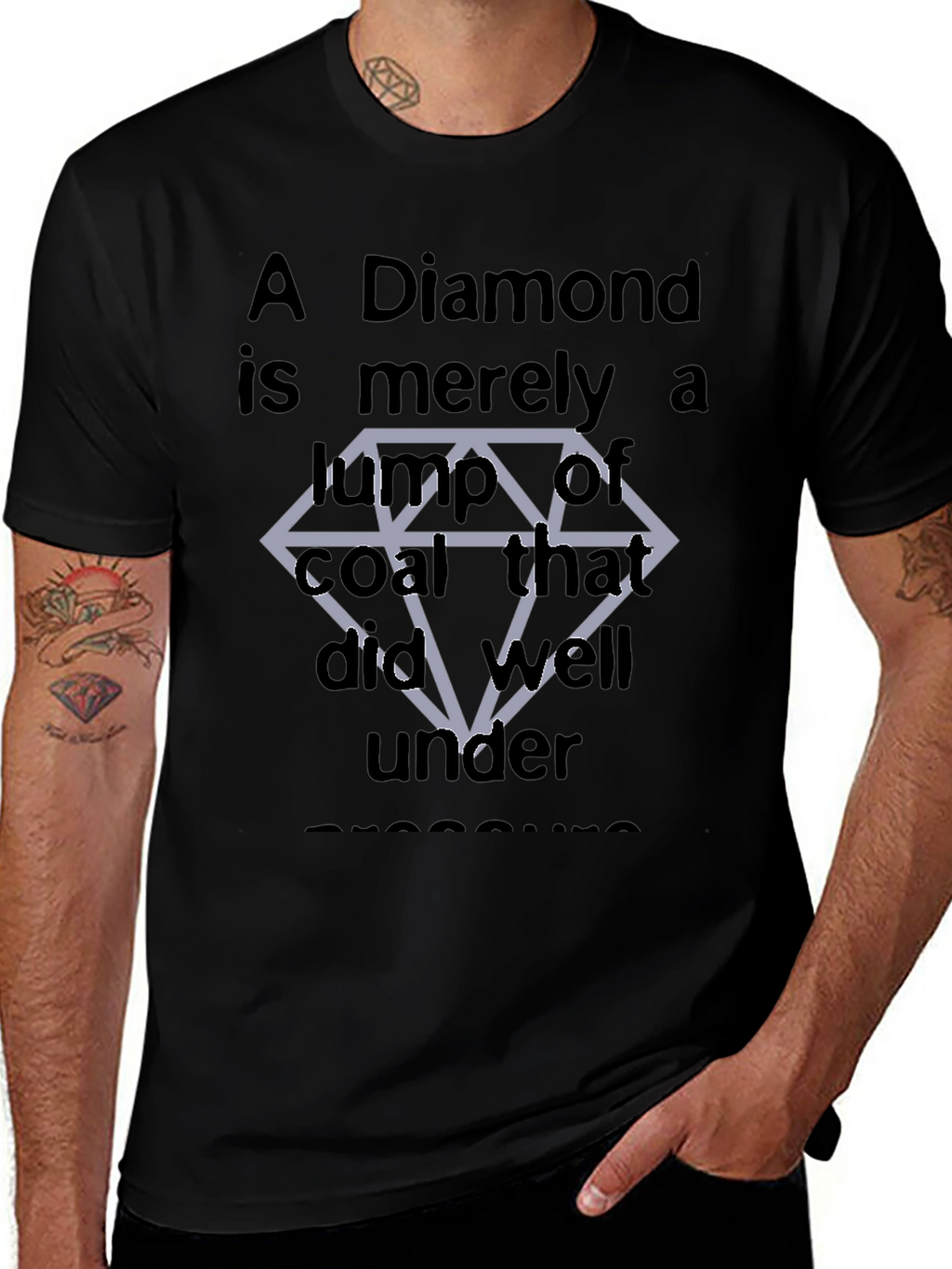 Diamond Coal Pressure Graphic T-Shirt