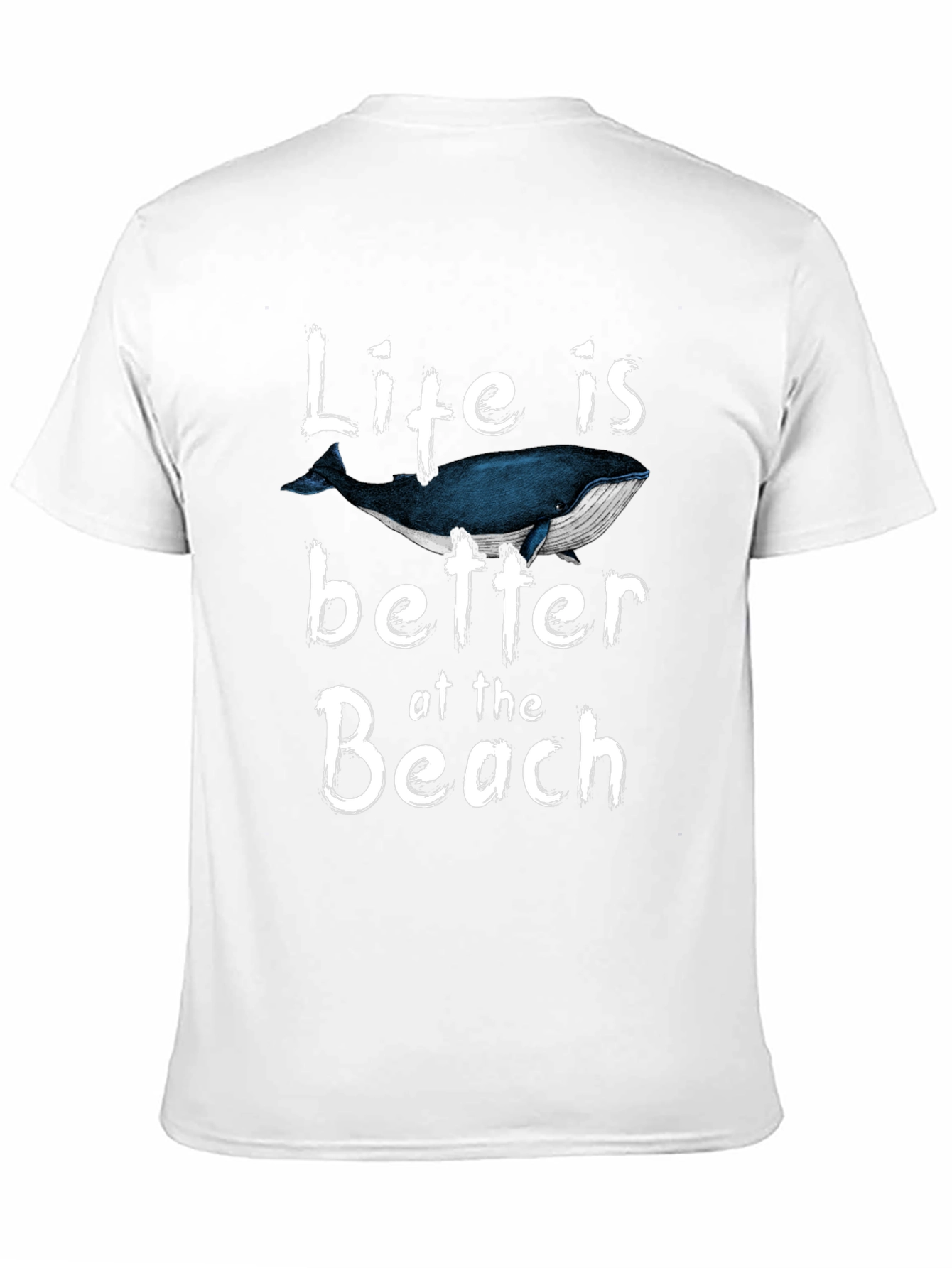 Life is Better at the Beach Whale Graphic T-Shirt