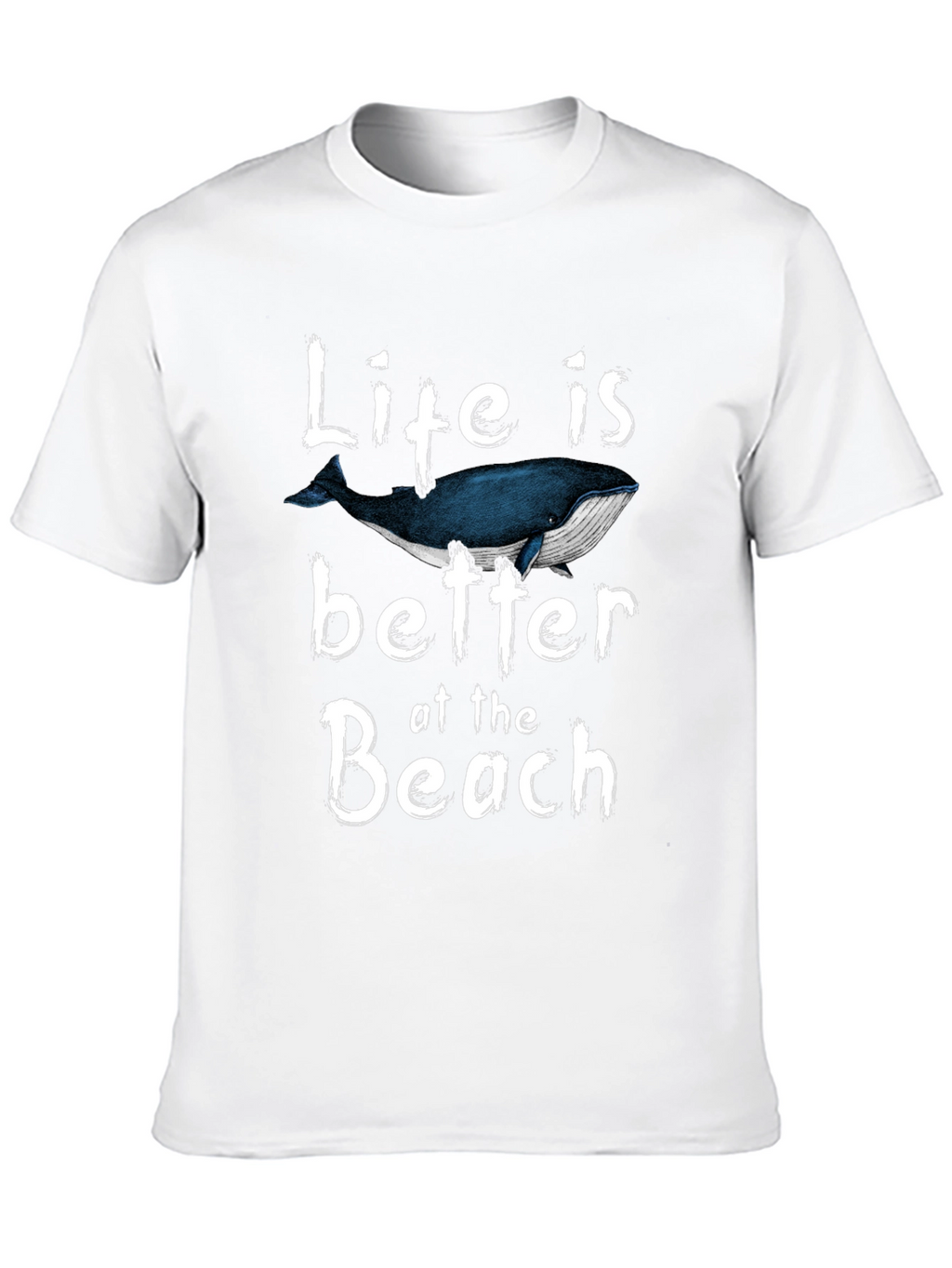 Life is Better at the Beach Whale Graphic T-Shirt