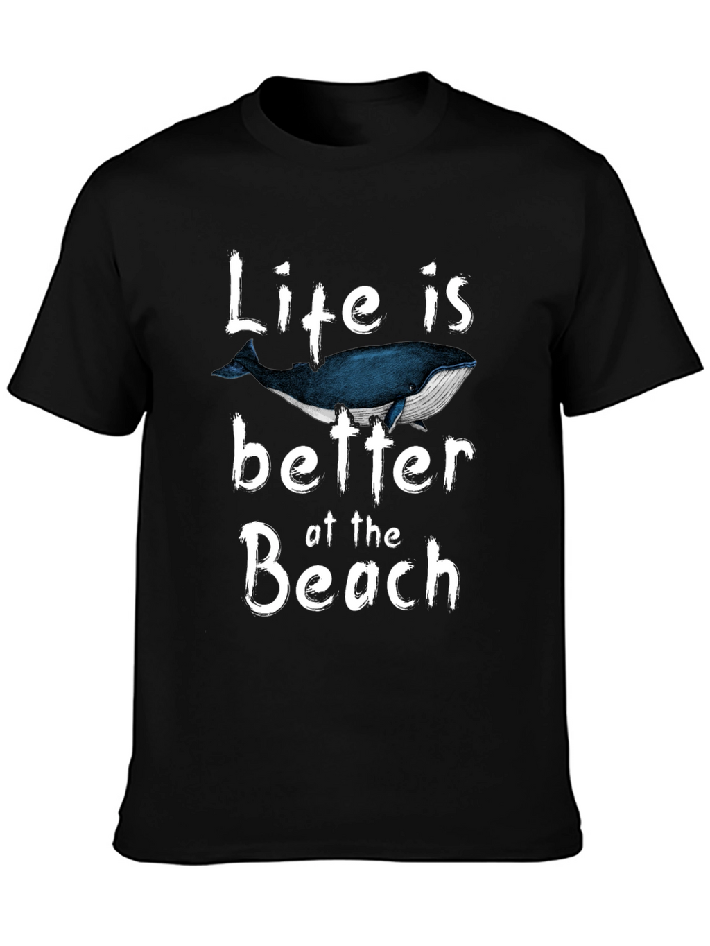 Life is Better at the Beach Whale Graphic T-Shirt