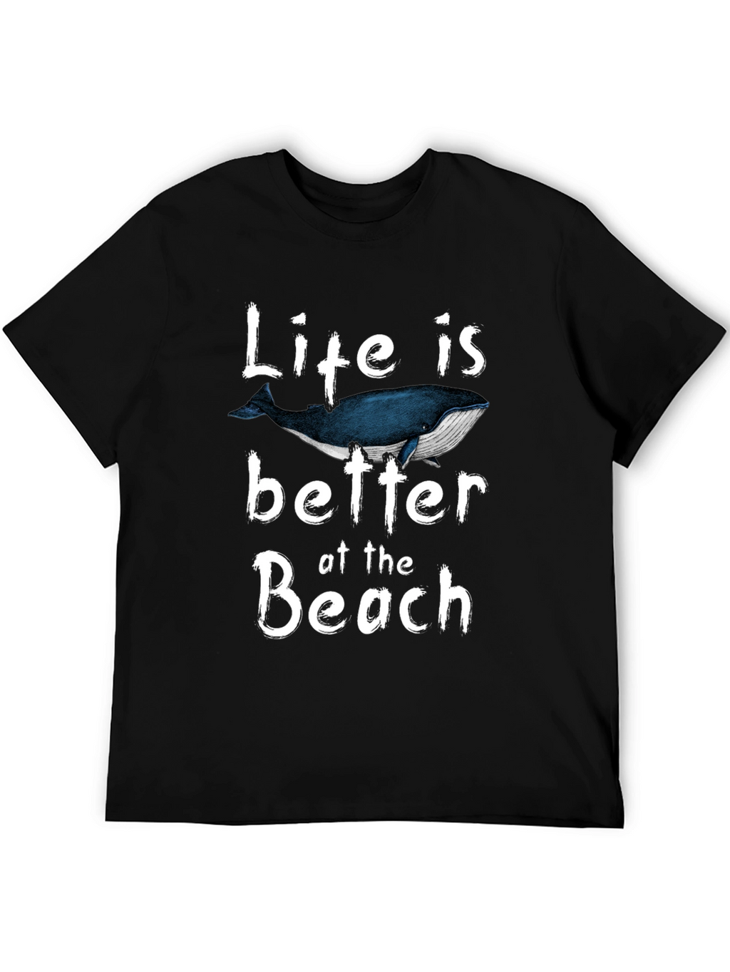 Life is Better at the Beach Whale Graphic T-Shirt
