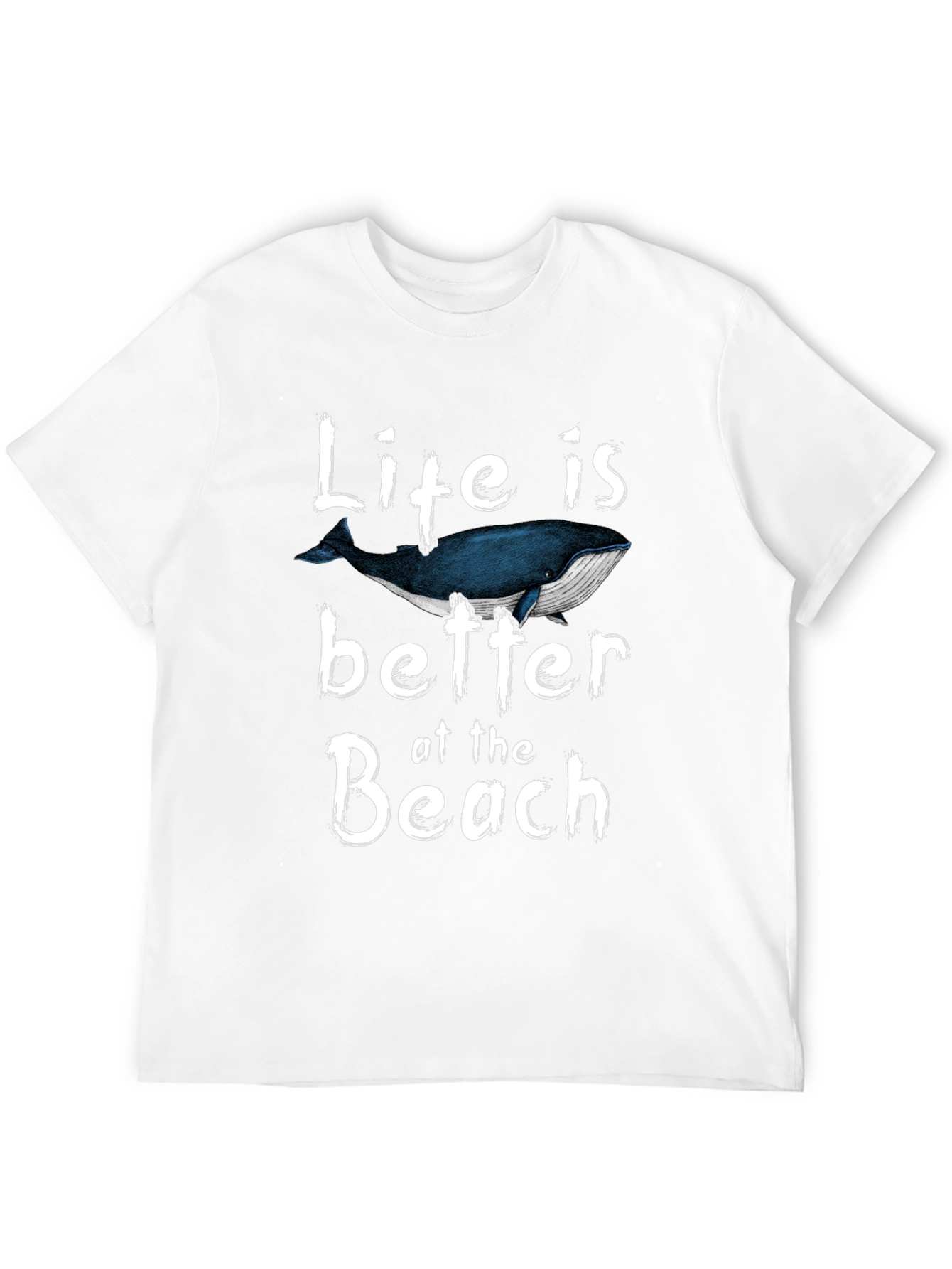 Life is Better at the Beach Whale Graphic T-Shirt
