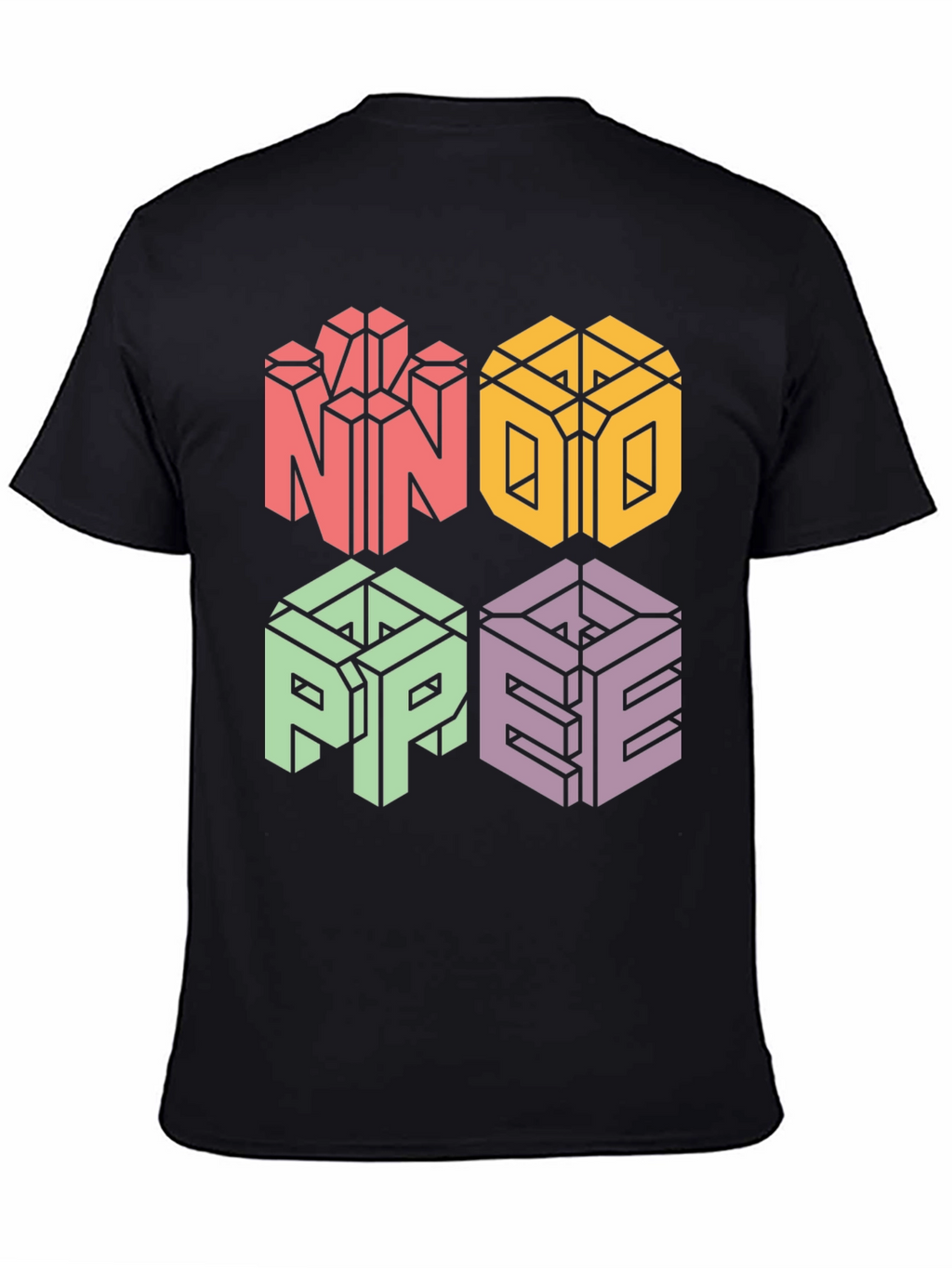Novelty NOPE 3D Graphic Print T-Shirt