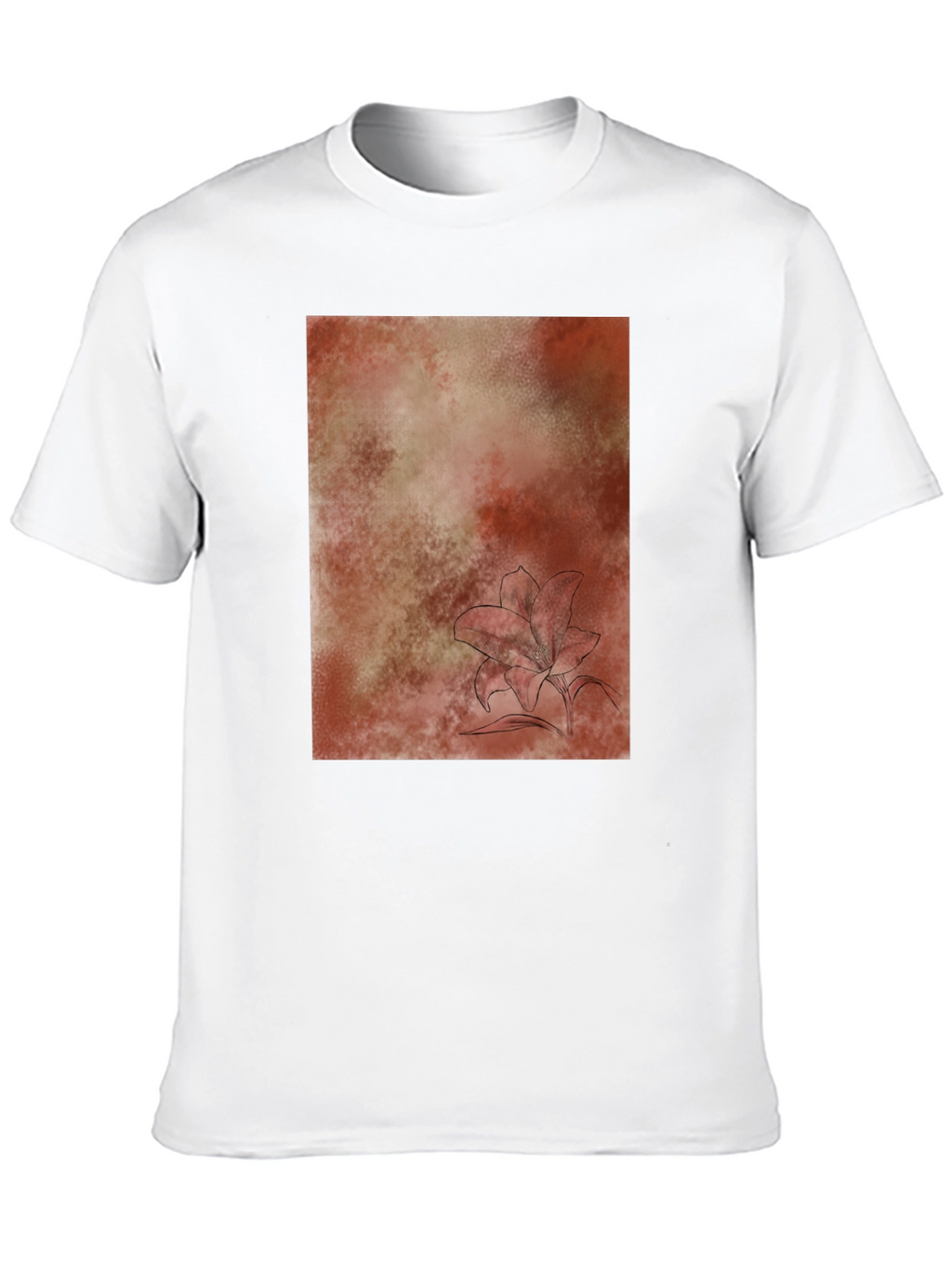 Abstract Floral T-Shirt - Casual Comfort