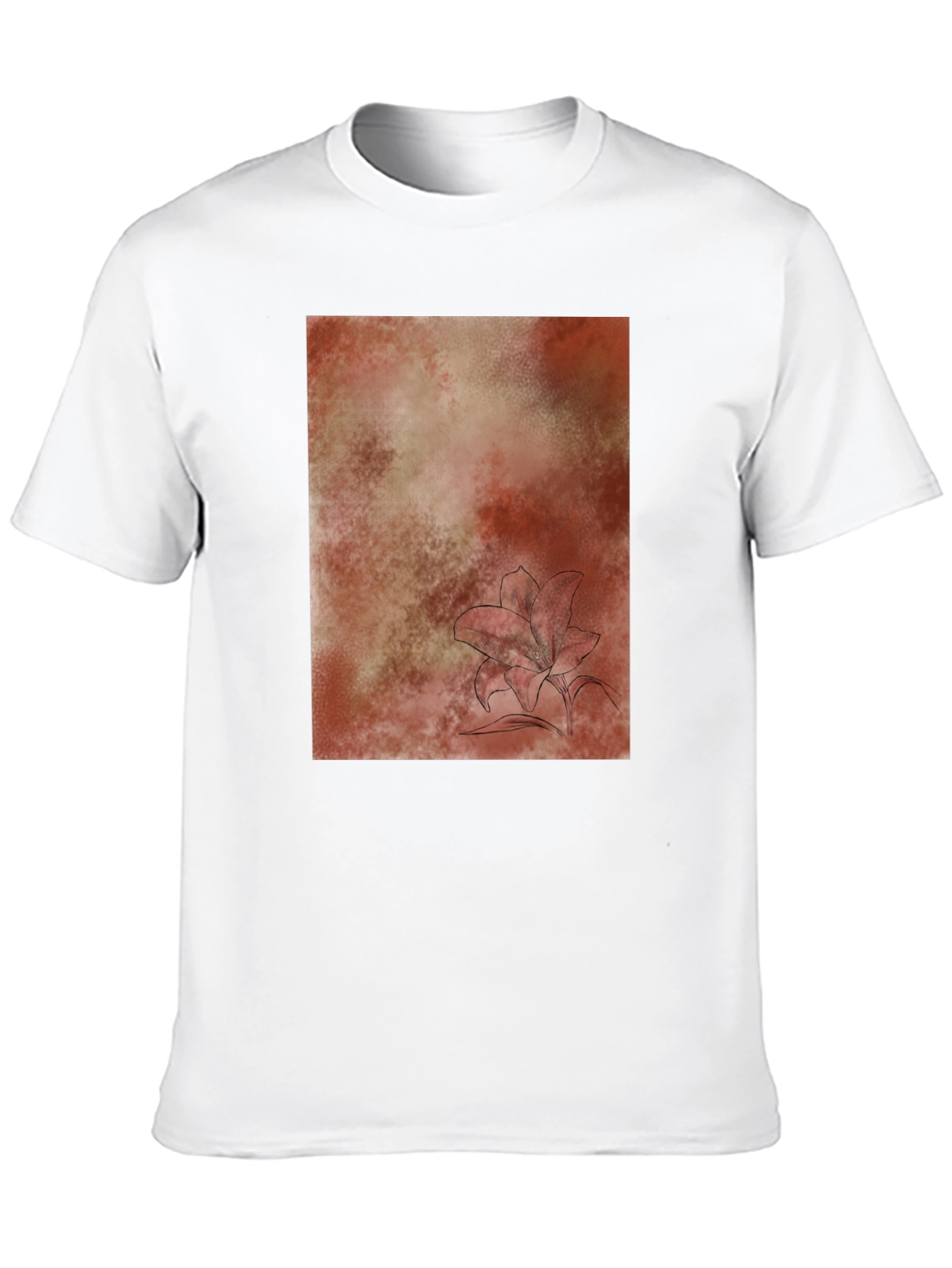 Abstract Floral T-Shirt - Casual Comfort