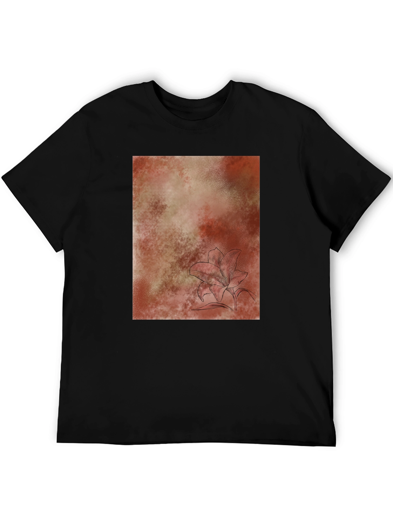 Abstract Floral T-Shirt - Casual Comfort