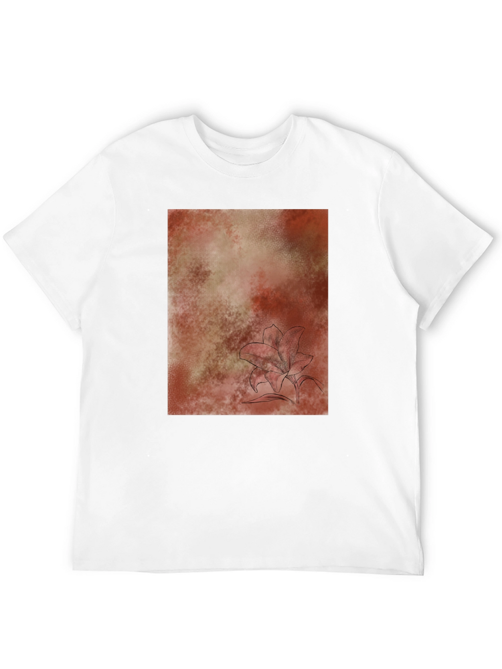 Abstract Floral T-Shirt - Casual Comfort