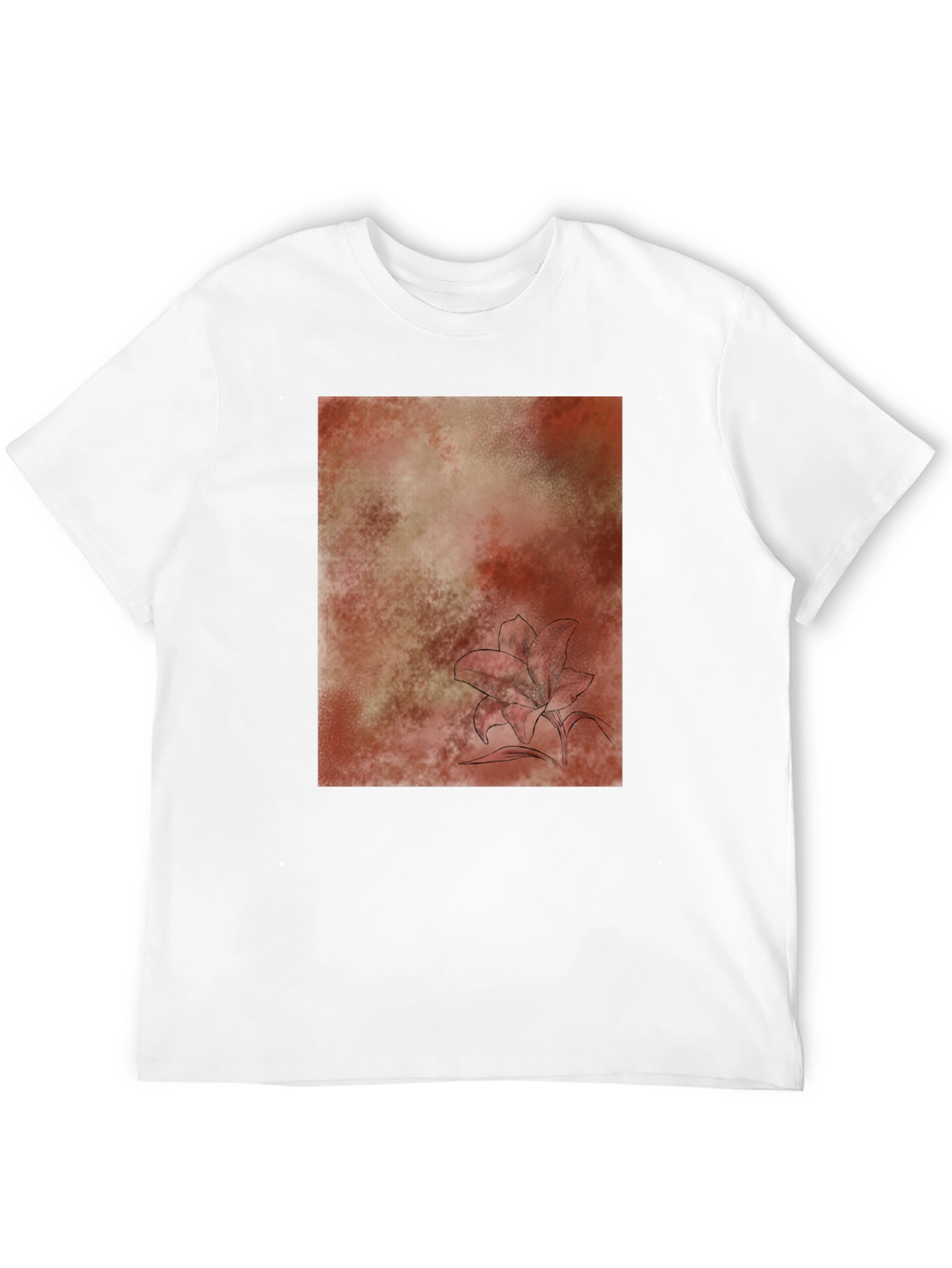 Abstract Floral T-Shirt - Casual Comfort