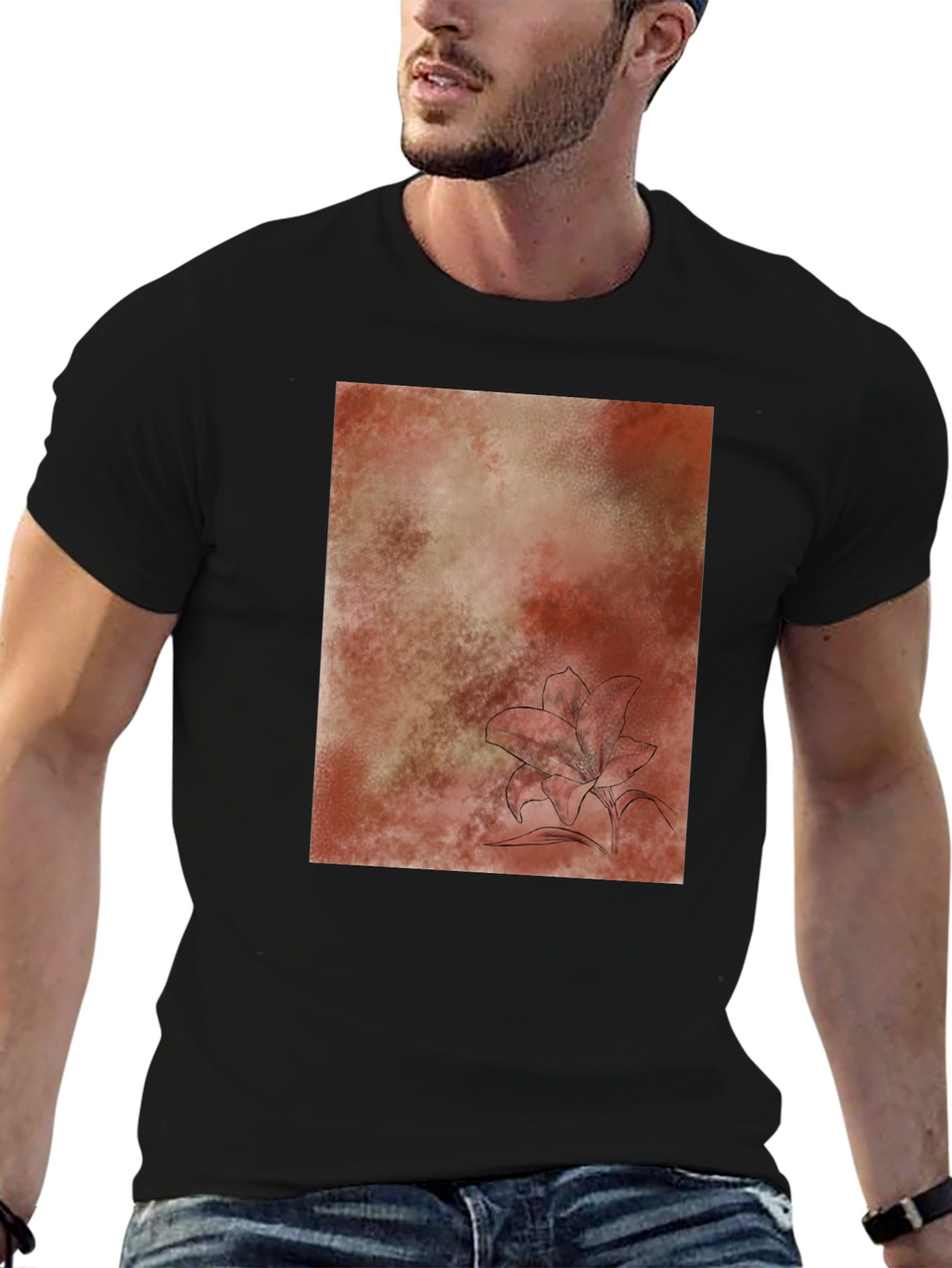 Abstract Floral T-Shirt - Casual Comfort