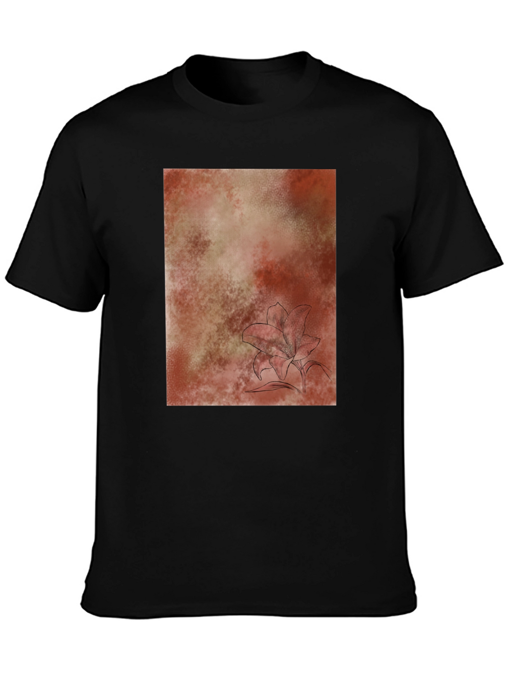 Abstract Floral T-Shirt - Casual Comfort