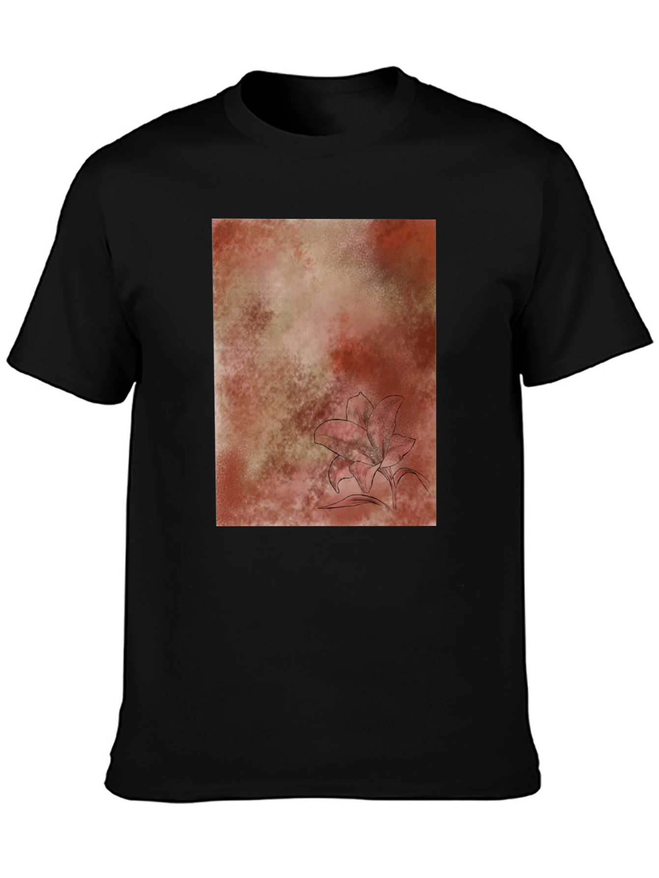 Abstract Floral T-Shirt - Casual Comfort