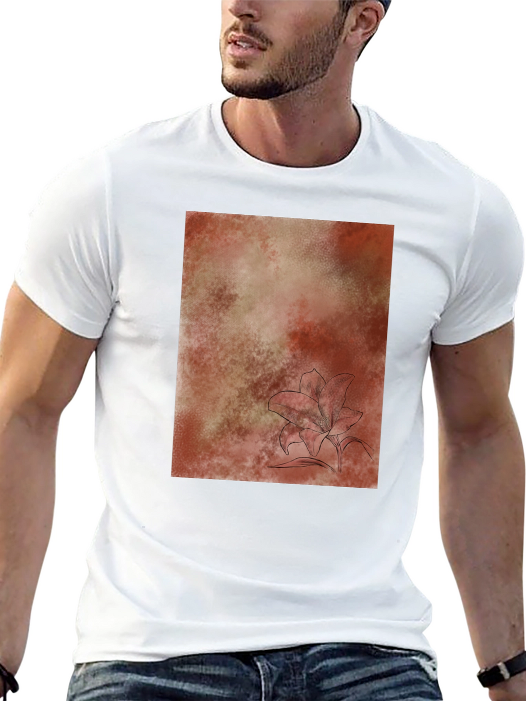 Abstract Floral T-Shirt - Casual Comfort