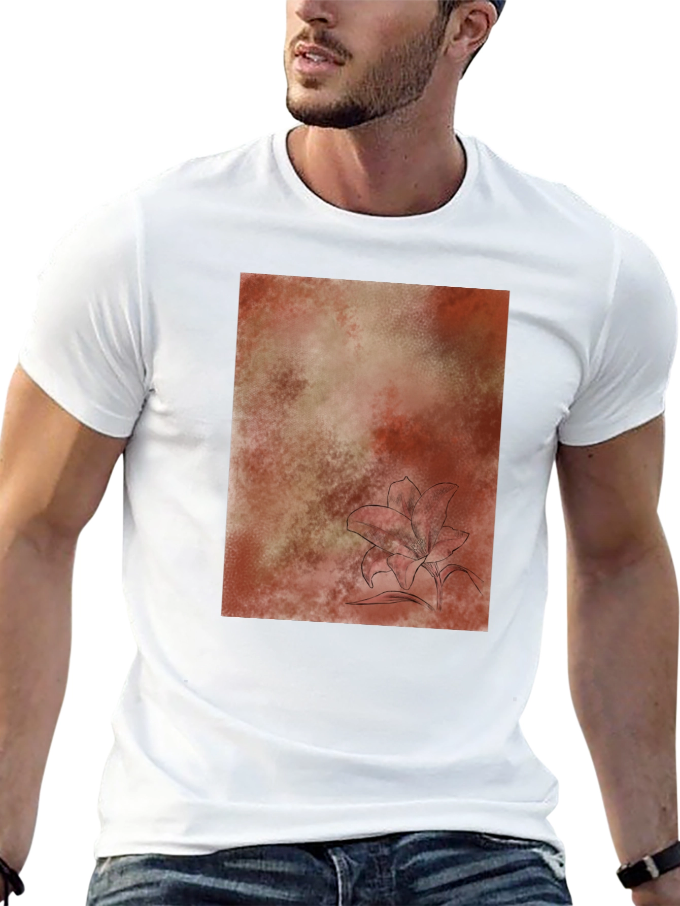 Abstract Floral T-Shirt - Casual Comfort