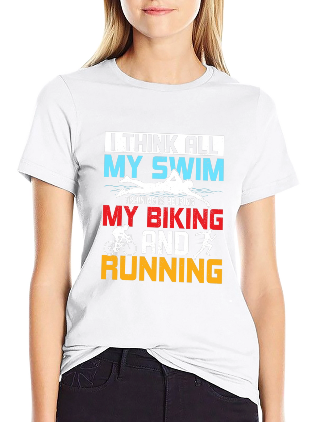 Triathlon Training Tee: Swim Bike Run