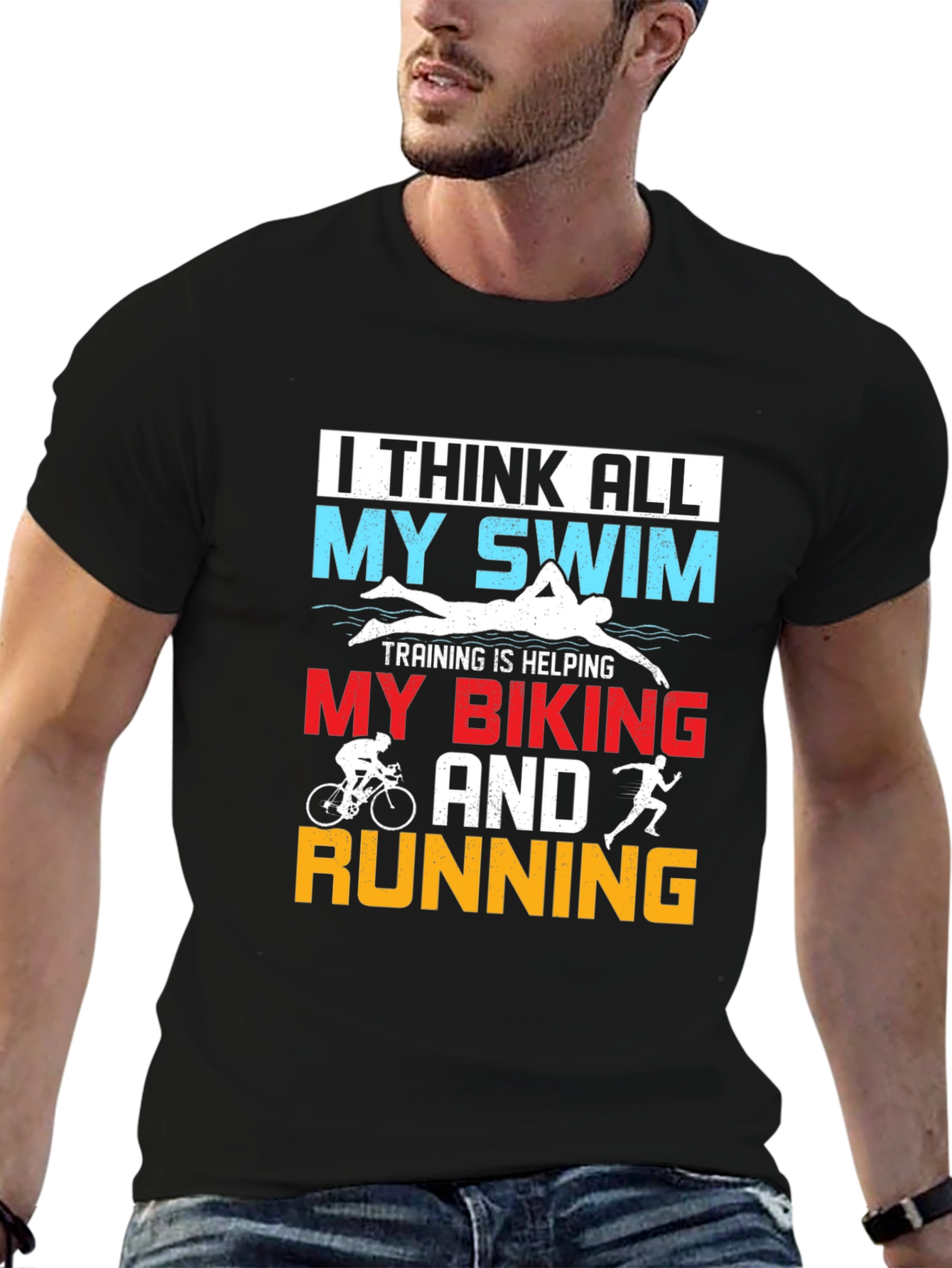 Triathlon Training Tee: Swim Bike Run