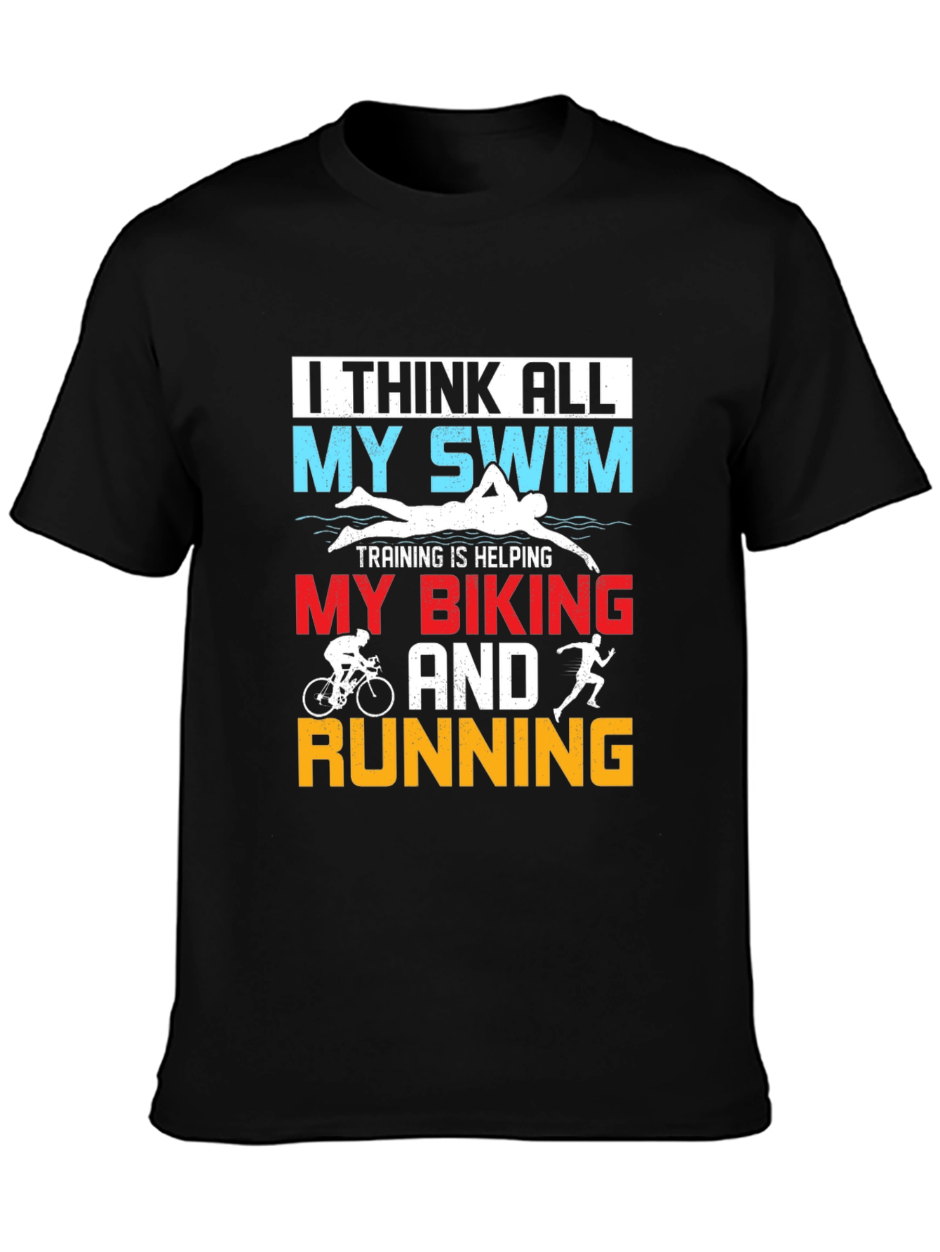 Triathlon Training Tee: Swim Bike Run