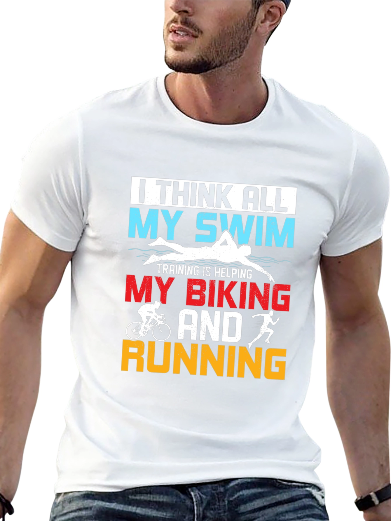 Triathlon Training Tee: Swim Bike Run