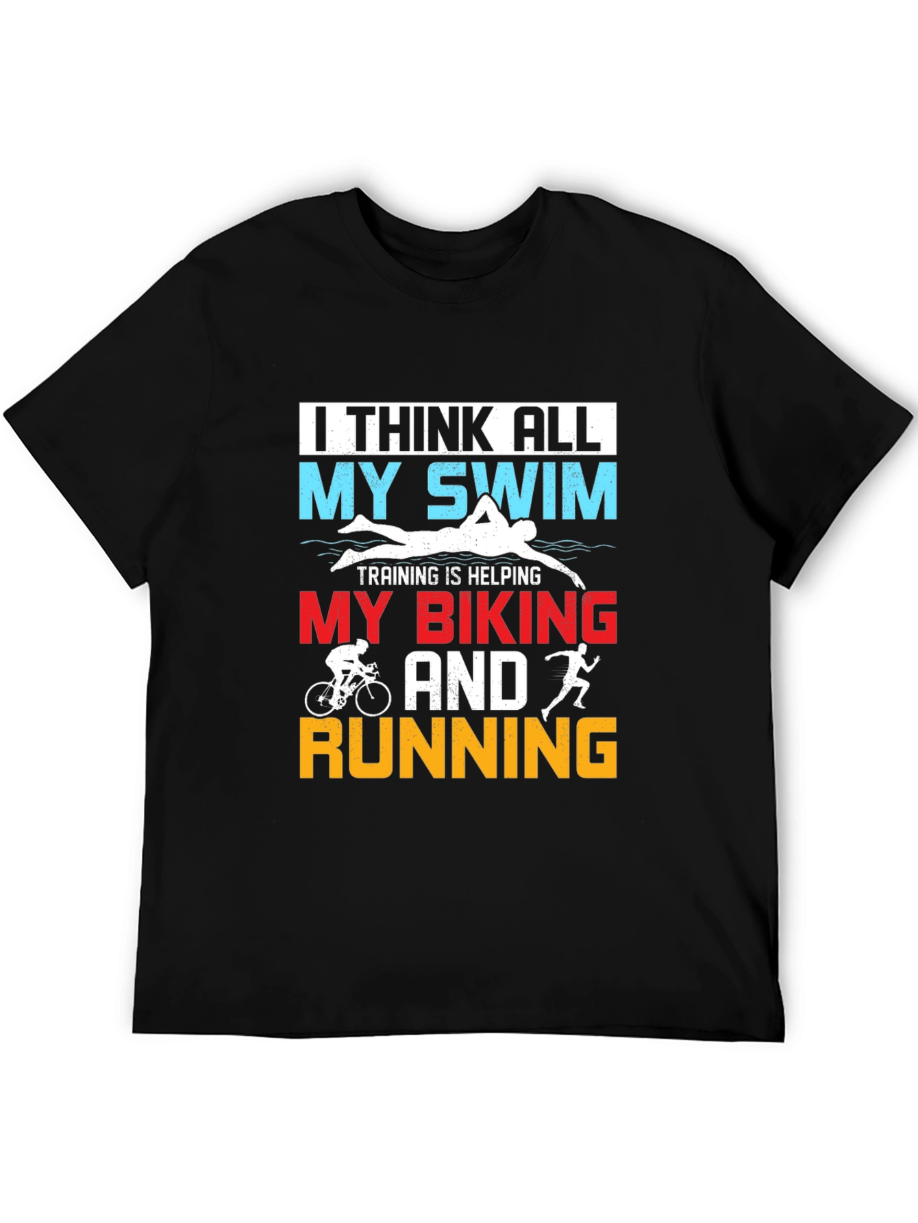 Triathlon Training Tee: Swim Bike Run