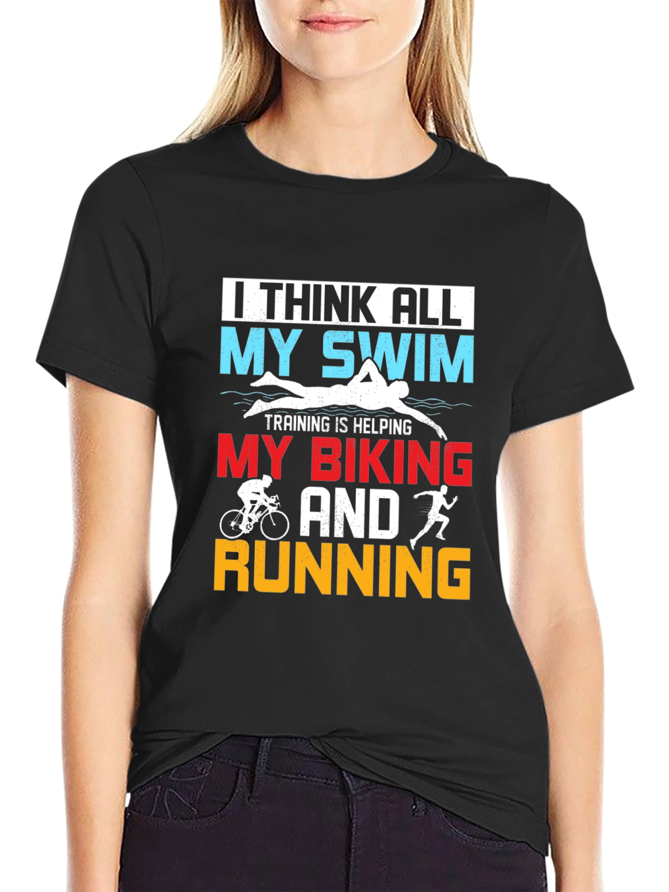 Triathlon Training Tee: Swim Bike Run